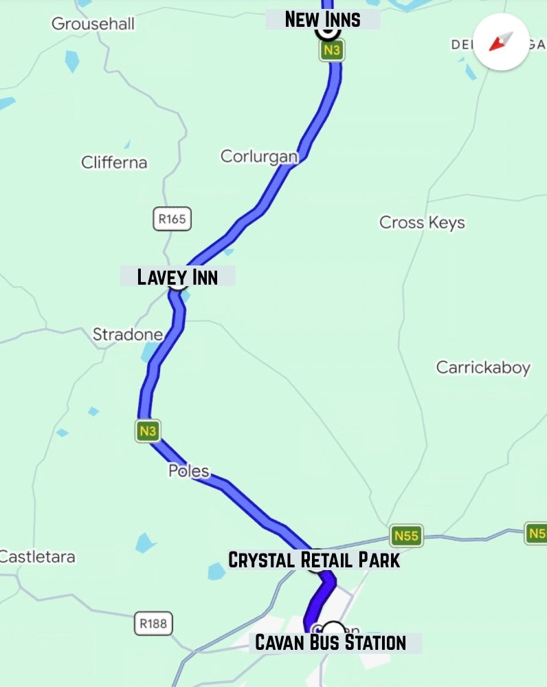 Westlife Cavan Town Route
