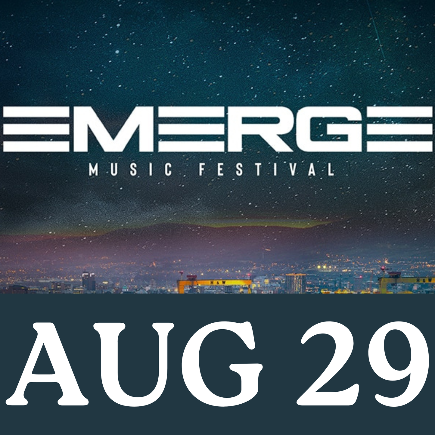 EMERGE AUG 30 | Boucher Rd. BELFAST Return Bus
